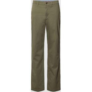 Regular fit chino met structuurmotief, model 'DENTON'