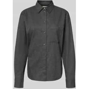 Regular fit overhemdblouse van puur katoen