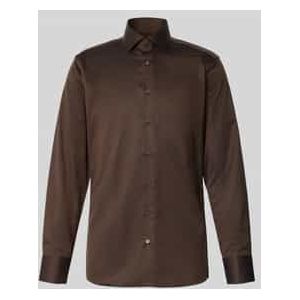 ETERNA - Slim Fit - Zakelijk Overhemd - Puur Katoen - Kentkraag