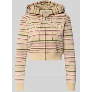 Kort sweatjack met capuchon