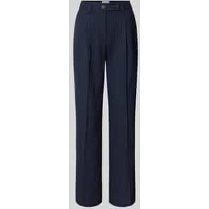 Wide leg pantalon met bandplooien, model 'Tyler'