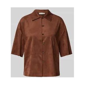 Regular fit blouse met doorknoopsluiting