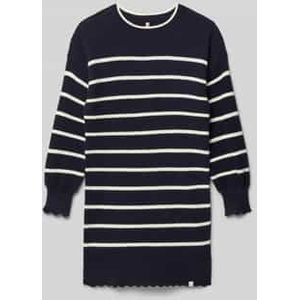 Only - IBI - Gebreide Jurk - Viscosemix - Regular Fit - Gestreept