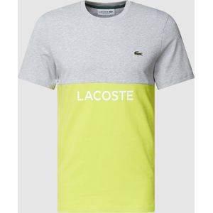 T-shirt met logopatch, model 'COLOUR BLOCK'