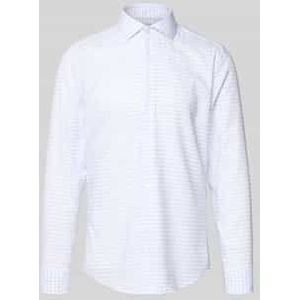 Slim fit zakelijk overhemd met kentkraag