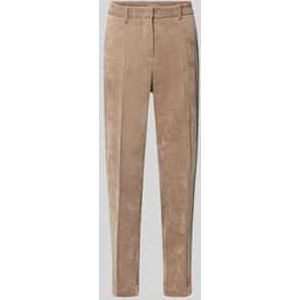 Corduroy broek met persplooien, model 'KRYSTAL'