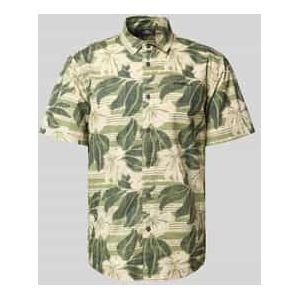 Slim fit vrijetijdsoverhemd met labelstitching