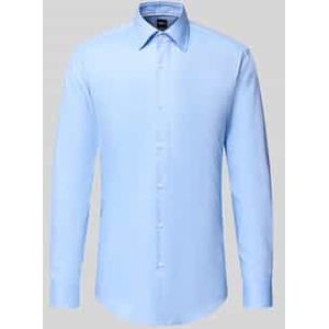 Slim fit zakelijk overhemd van katoenmix, model 'HANK'