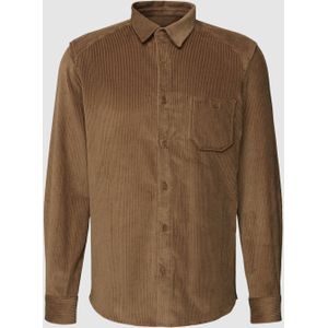 Overhemd van corduroy met borstzak, model 'Laremto'