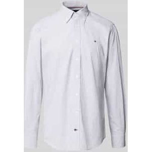 Regular fit zakelijk overhemd van puur katoen