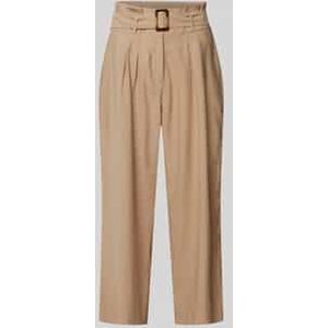 Straight leg pantalon met bandplooien