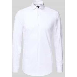 Slim fit zakelijk overhemd van katoenmix, model 'HANK'