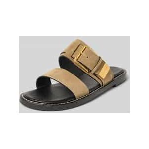 Marc O'Polo - Damesslippers - Effen - Rundersuède - Plat