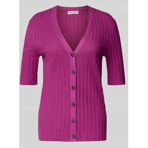 Marc O'Polo - Cardigan - Effen - Slim Fit - Mix van Modal en Katoen