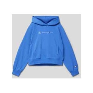 Hoodie met labelstitching