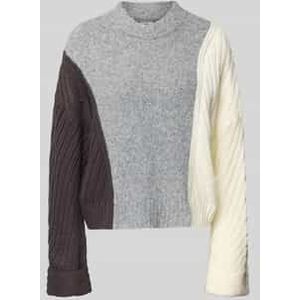 Oversized gebreide pullover met ronde hals, model 'PHOENIX'