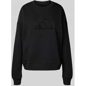 Sportief Sweatshirt - Ronde Hals - Sweatstof - Logoprint - Lange Mouw