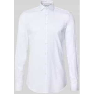 Slim fit zakelijk overhemd met extra lange mouwen