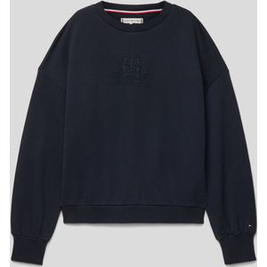 Sweatshirt met labeldetails, model 'MONOGRAM'