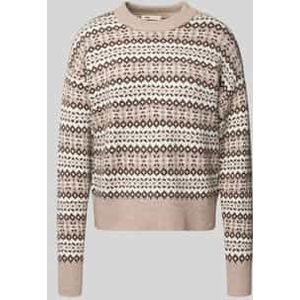 Gebreide pullover met ribboorden, model 'INES'