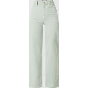 Wide leg ultra high waist jeans van katoen, model 'Holly'