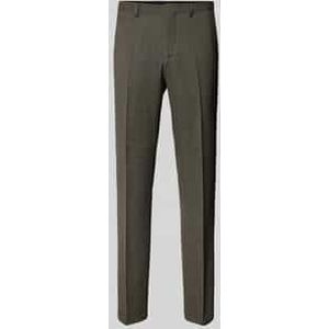 Slim fit pantalon met persplooien, model 'Hesten'