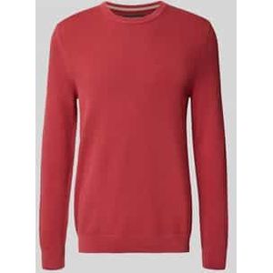 Regular fit gebreide pullover van zuiver katoen