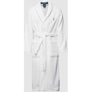 Badjas met labelstitching