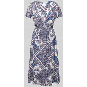 Midi-jurk met V-hals