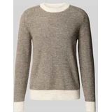 Gebreide Trui - Lange Mouwen - Regular Fit - Ronde Hals