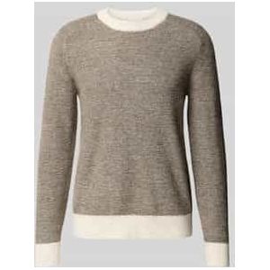 Gebreide Trui - Lange Mouwen - Regular Fit - Ronde Hals