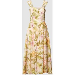 Midi-jurk met bloemenmotief, model 'SUSANNA'
