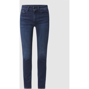 Super slim fit high rise jeans met stretch, model 'Juno'