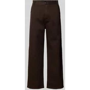 Wide leg broek met steek- en achterzakken, model 'BRADY'