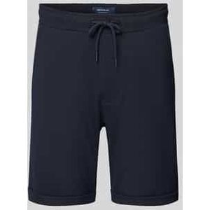 Regular fit sweatshorts met structuurmotief