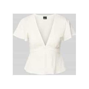 Blouseshirt met V-hals