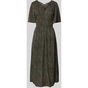 Marc O'Polo - Midi-jurk - Viscose-twill - All-over motief - Uitlopend