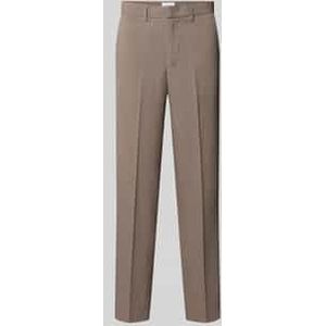 Relaxed fit stoffen broek met persplooien