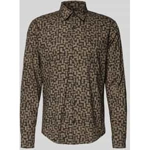 Slim fit vrijetijdsoverhemd van puur katoen, model 'ERMO'