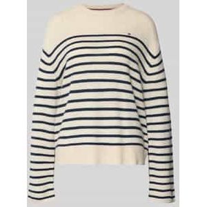 Regular fit gebreide pullover van pure wol