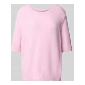 Oversized gebreide pullover met ronde hals