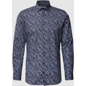 Super slim fit zakelijk overhemd met bloemenmotief