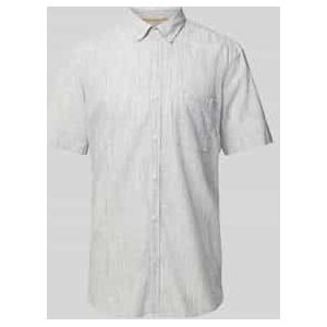 Regular fit vrijetijdsoverhemd met structuurmotief