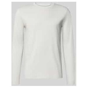 Shaped fit shirt met lange mouwen van puur katoen