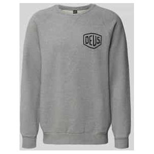 Sweatshirt met logo en ronde hals
