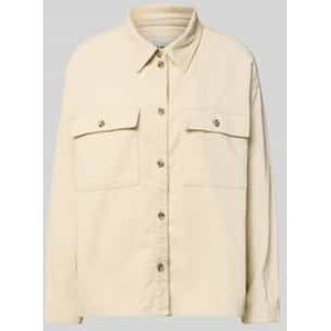 Loose fit overhemdjack van puur katoen, model 'MOXIE'