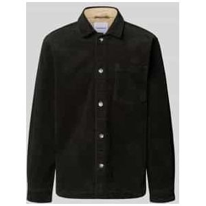 Modern fit overhemdjack met borstzak, model 'Superflex'