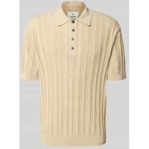 Poloshirt in gebreide look, model 'MASON'