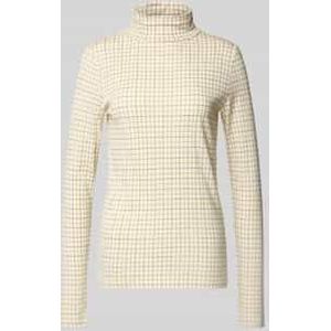 Slim fit shirt met lange mouwen van een mix van katoen en modal