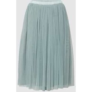 Knielange rok met plissévouwen